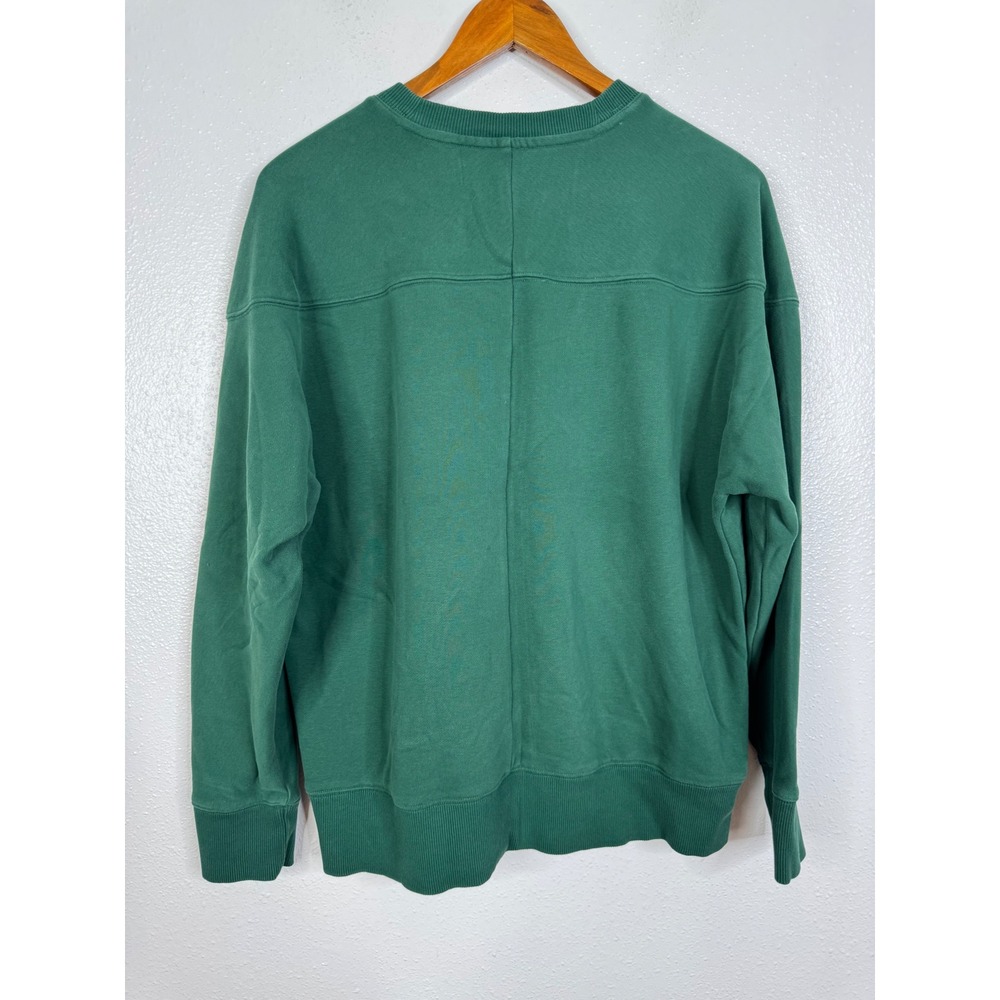 Vuori Restore Crewneck Sweatshirt Green Pullover Organic Cotton Womens Large - Picture 2 of 3